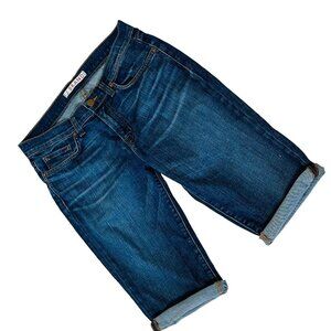 J BRAND Lilly Jeans Bermuda Shorts Cuffed Size 28 Women's